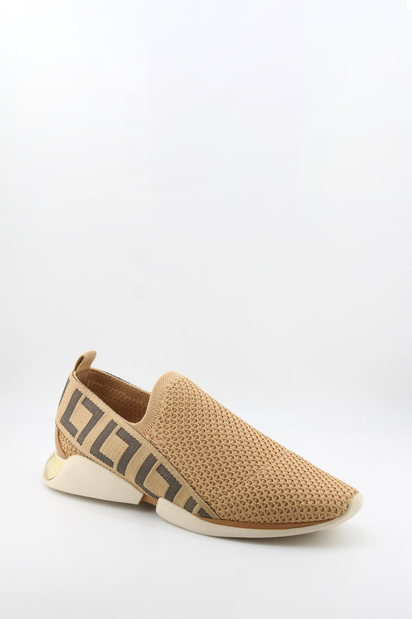 Luz da lua Geometric Pattern Slip-On Sneakers